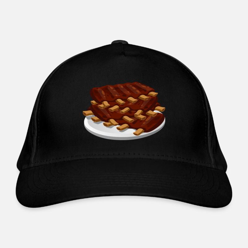 spare ribs Organic Baseball Cap