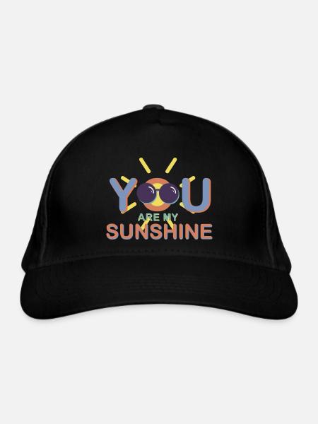 Tu es mon rayon de soleil / Motivation / Été / Soleil - Casquette classique bio - noir - Devant