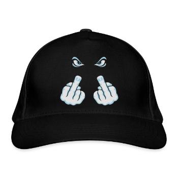 Doigt D'Honneur (Fuck Off / Fuck You) - Casquette classique bio - noir - Devant