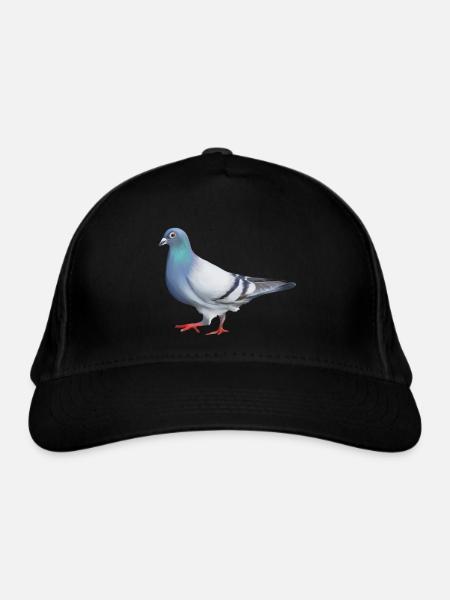 TAUBE - Bio-Baseballkappe - Schwarz
