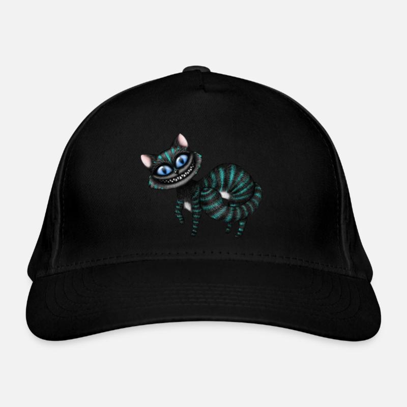 Blaue Cheshire Katze Bio-Baseballkappe