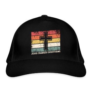 Jésus-Christ - Chemise chrétienne - Chrétien - Casquette classique bio - noir - Devant