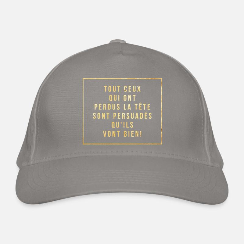 Citation du sage Casquette classique bio