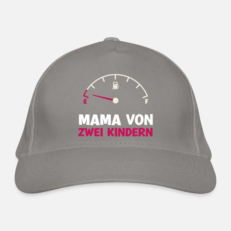 Tank leer Mama von 2 Kindern Mutter Muttertag Kind Bio-Baseballkappe