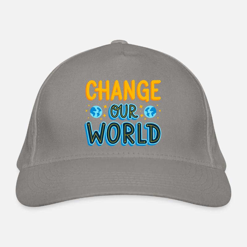 Changer notre Monde idee cadeau original Casquette classique bio
