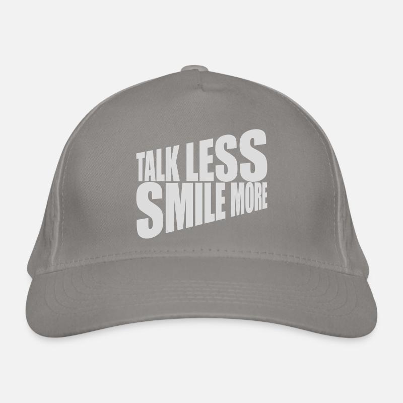 parler moins sourire plus Casquette classique bio