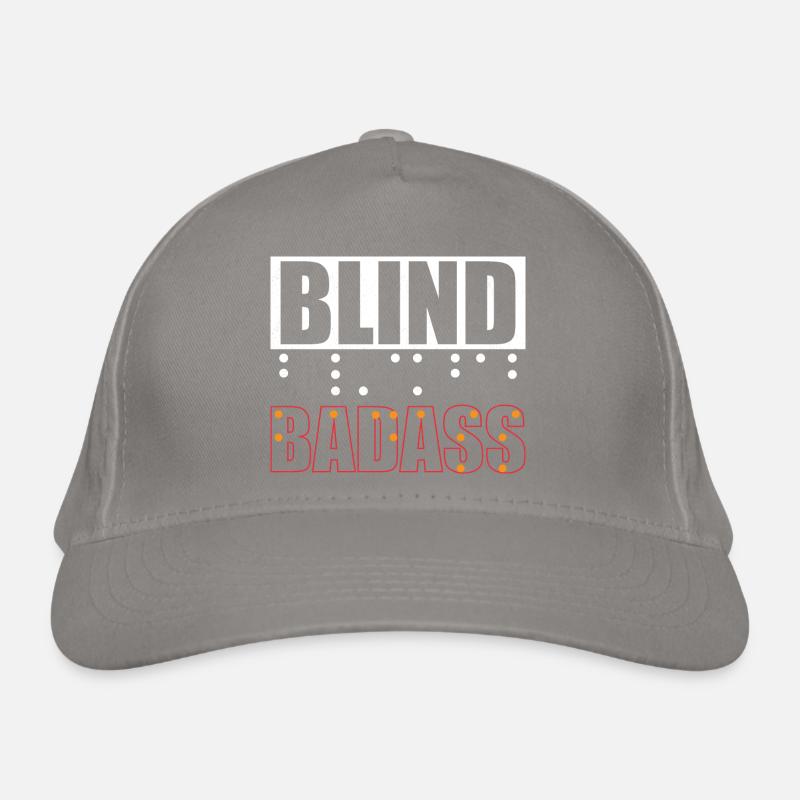 Aveugle Badass Braille Points Aveuglement Aveugle Désaltérée Casquette classique bio