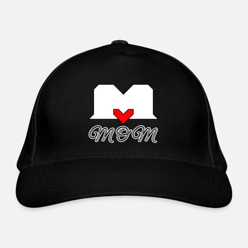 Mutterliebe best mum best MOM - Bio-Baseballkappe - Schwarz