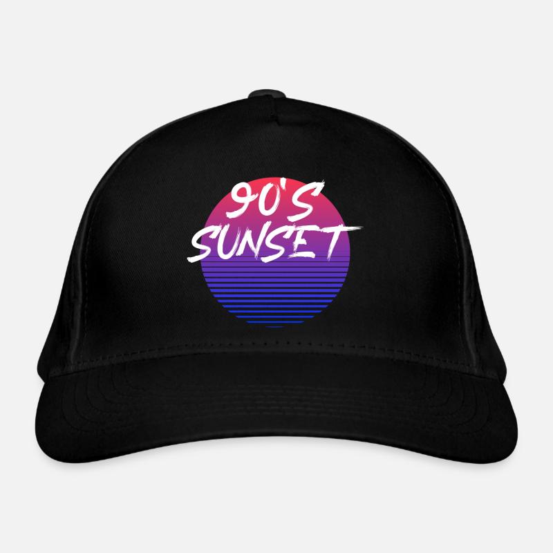 Cadeau vintage "90's sunset" Casquette classique bio