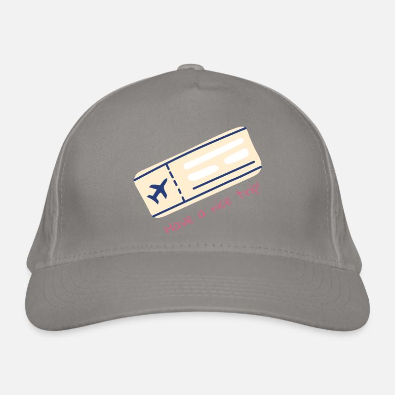 Flugticket Reise Bio-Baseballkappe