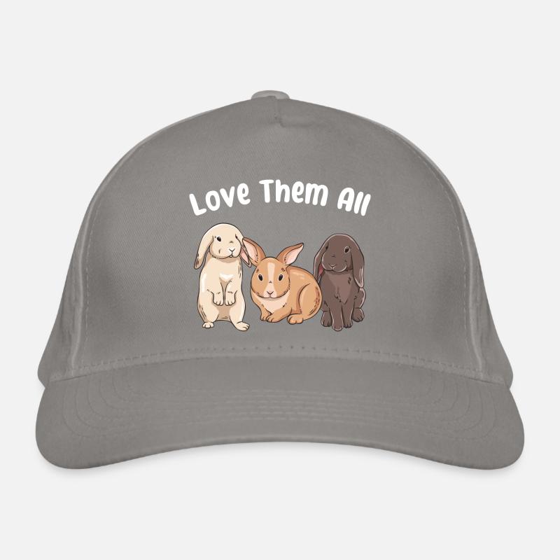 Conception de lapin mignon pour les propriétaires de lapins Casquette classique bio