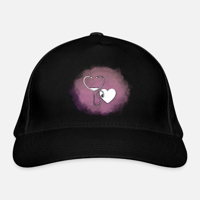 Heart Organic Baseball Cap