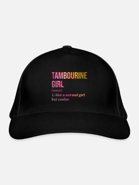 Tamburin Tamburin Tamburin - Bio-Baseballkappe - Schwarz
