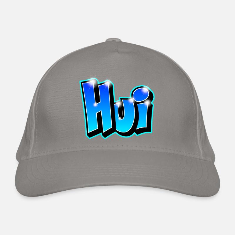 Graffiti "Hui" imprimable sur tout support ! Casquette classique bio
