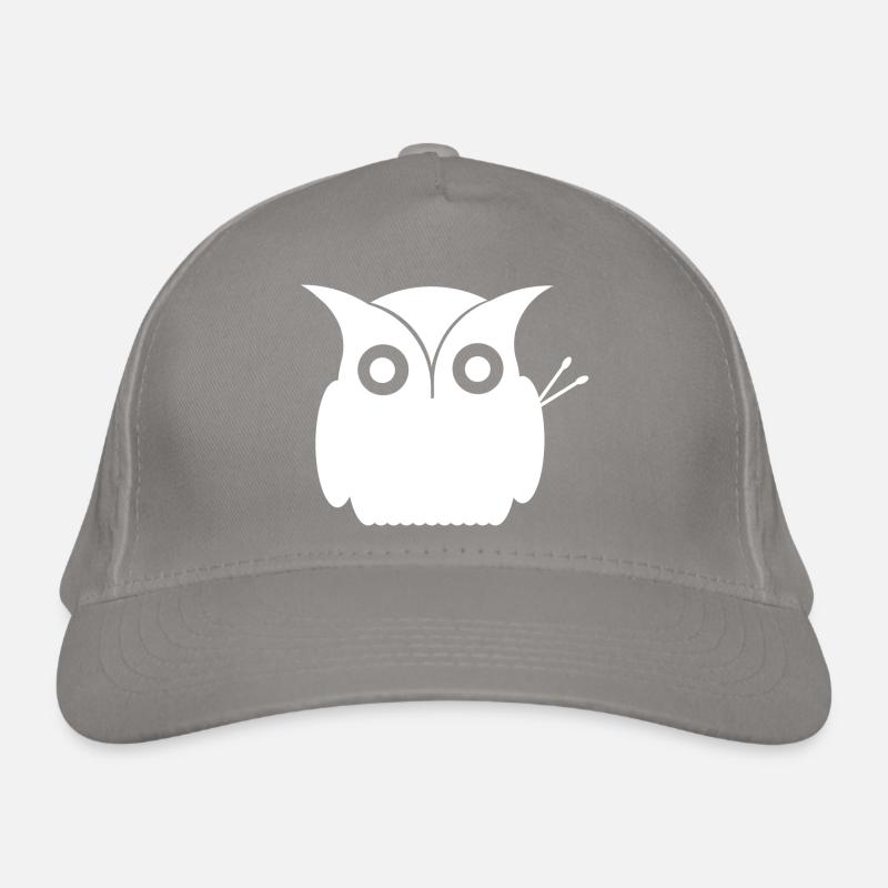 Eule mit Drumsticks Bio-Baseballkappe