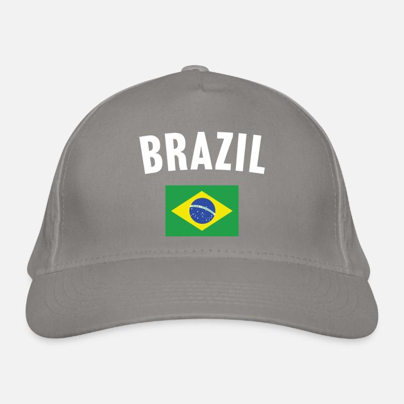 Brazil Flag Organic Baseball Cap