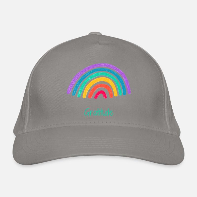 Dankbarkeit Regenbogen Bio-Baseballkappe