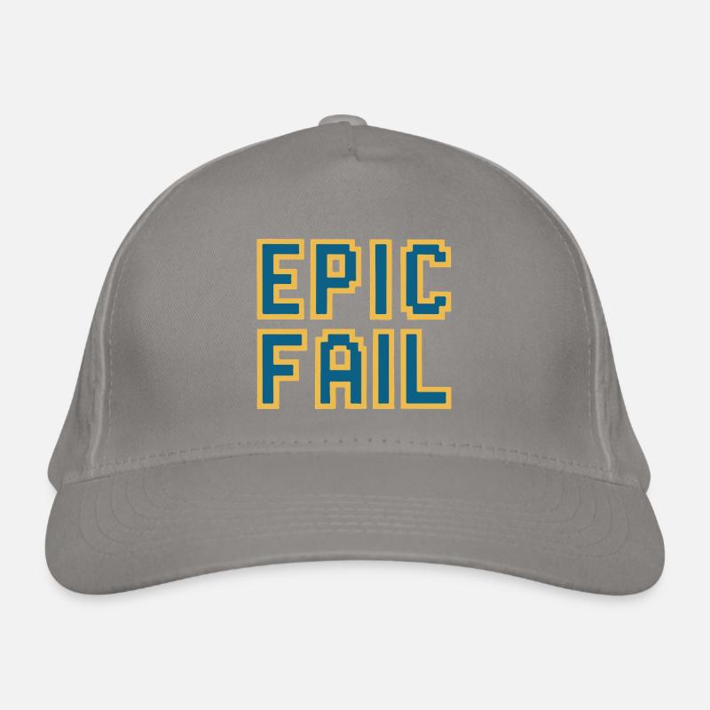 Échec épique - mème de jeu rétro 8 bits Casquette classique bio