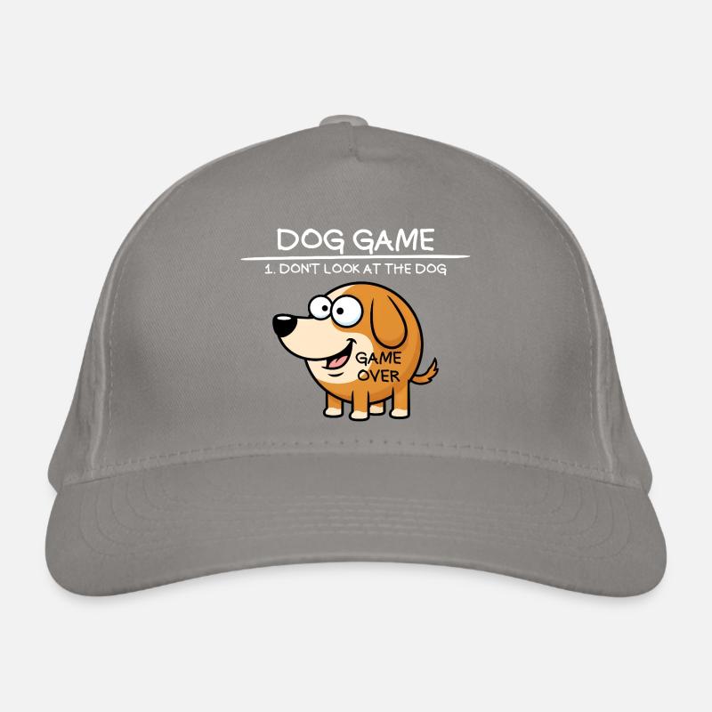 Jeu de chien Ne regarde pas le chien Chien drôle Casquette classique bio