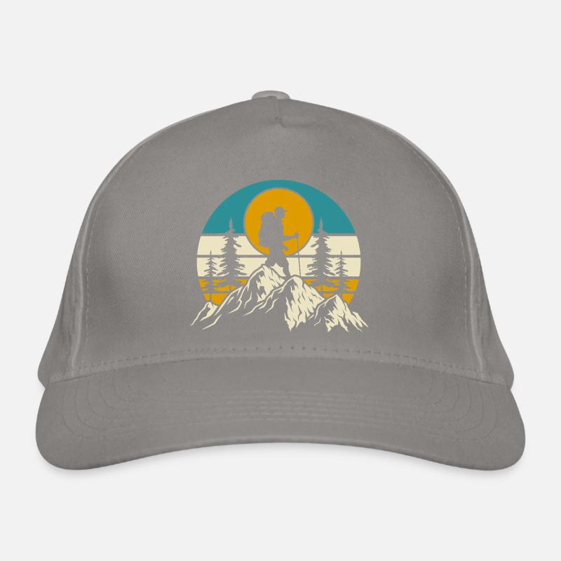 Wandern Wanderer Bergsteiger Geschenk Bio-Baseballkappe