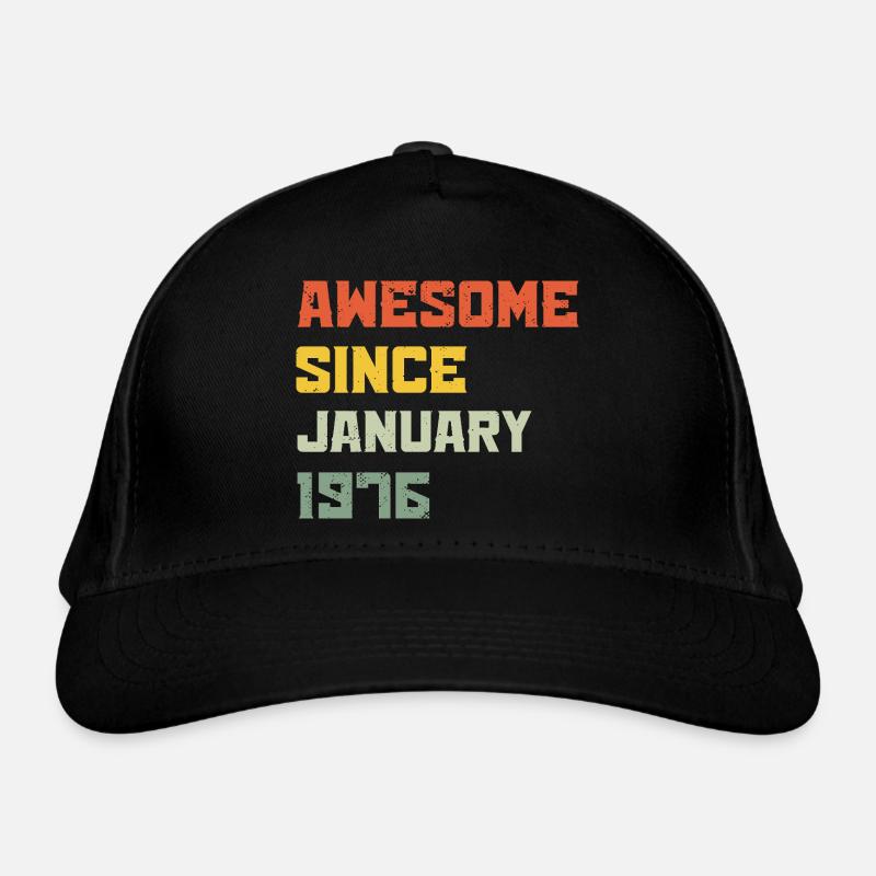 Großartig seit Januar 1976 Geburtstagsgeschenk Bio-Baseballkappe
