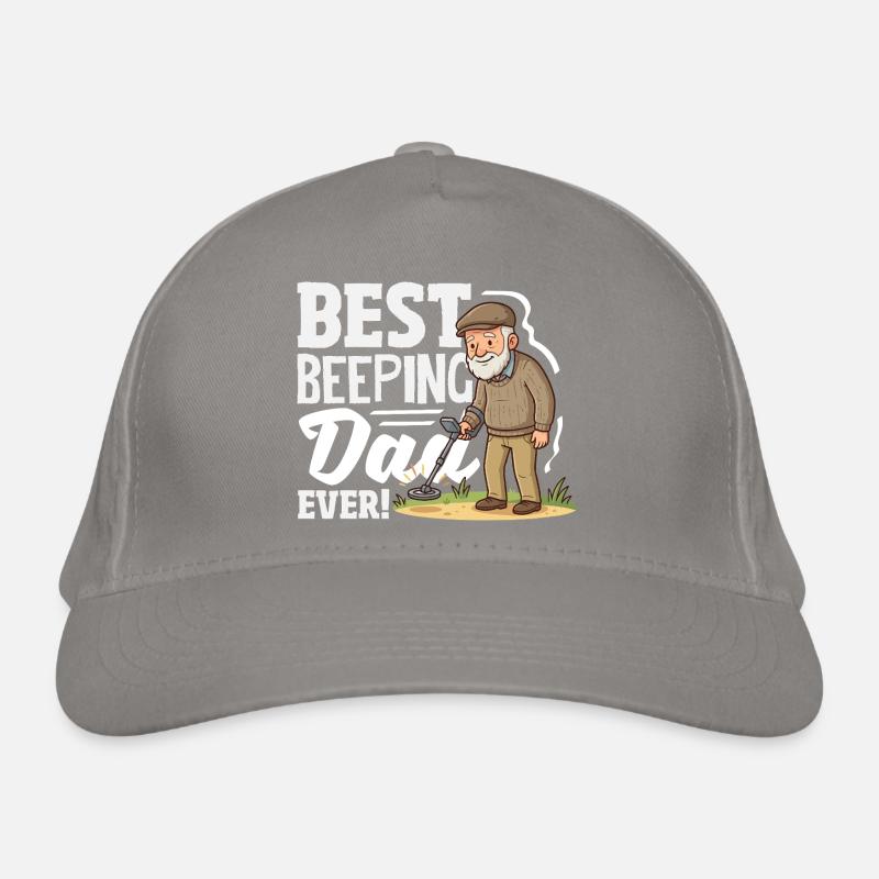 Best Beeping Dad Detectorist Saying Organic Baseball Cap