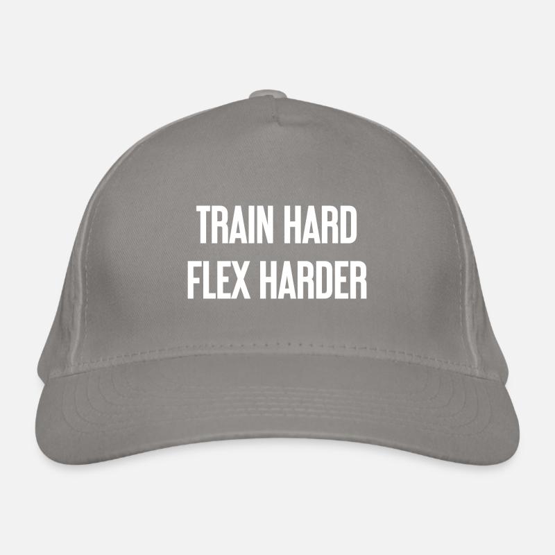 Train Hard Flex Harder Organic Baseball Cap