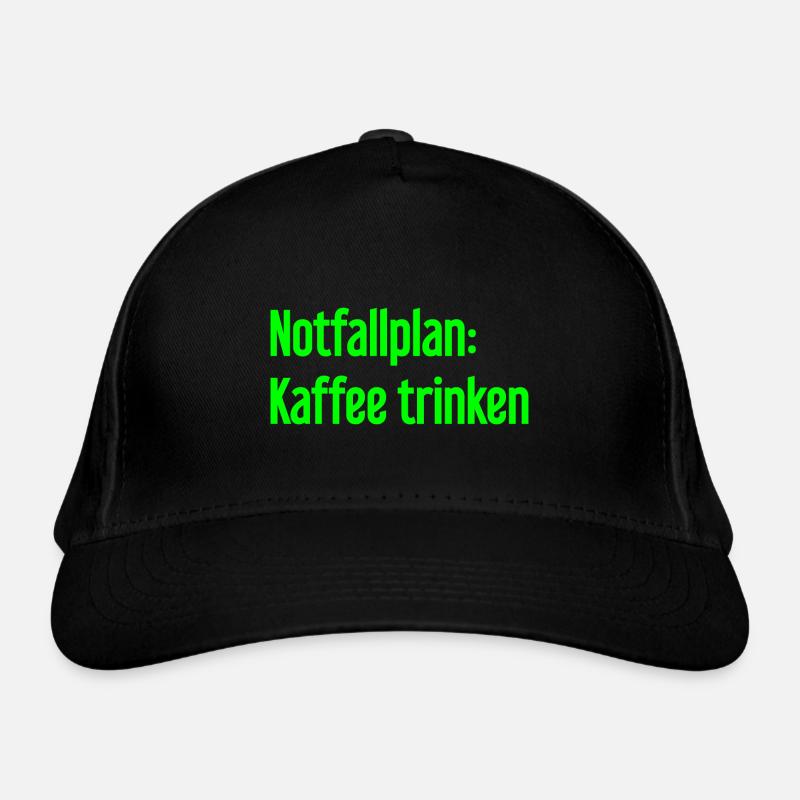 Kaffee-Notfallplan Bio-Baseballkappe