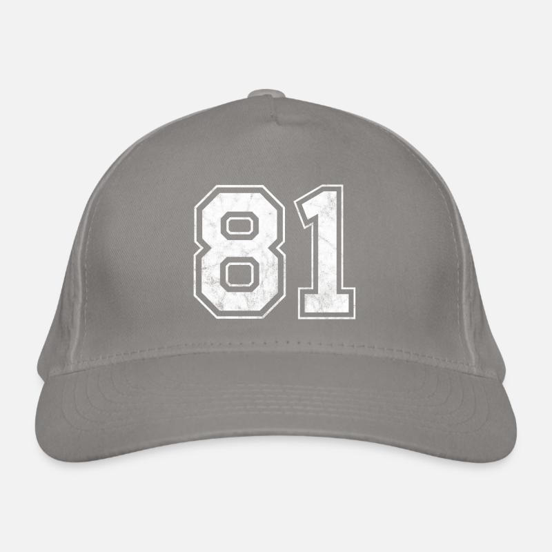 Number 81 Organic Baseball Cap