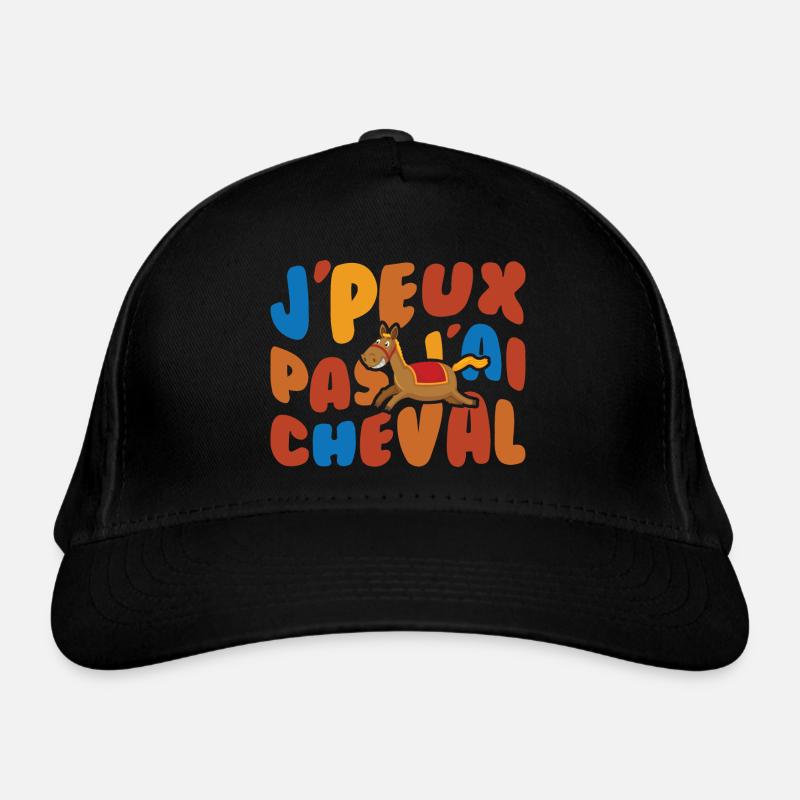 Je Peux Pas J'ai Cheval Retro Vintage Casquette classique bio