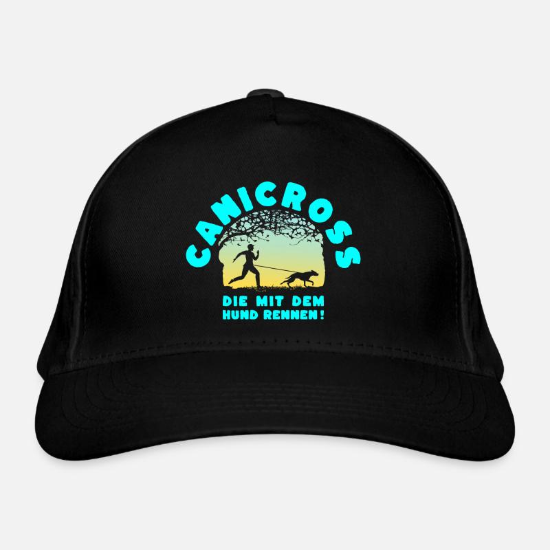 Canicross -qui courent avec le chien. (Coucher de soleil) Casquette classique bio