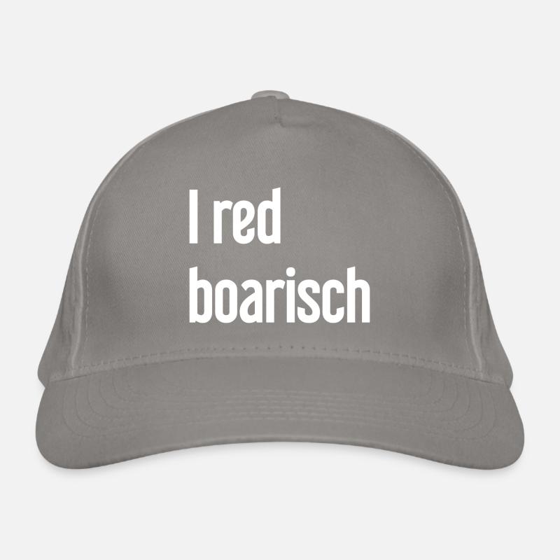 I red boarisch Bio-Baseballkappe