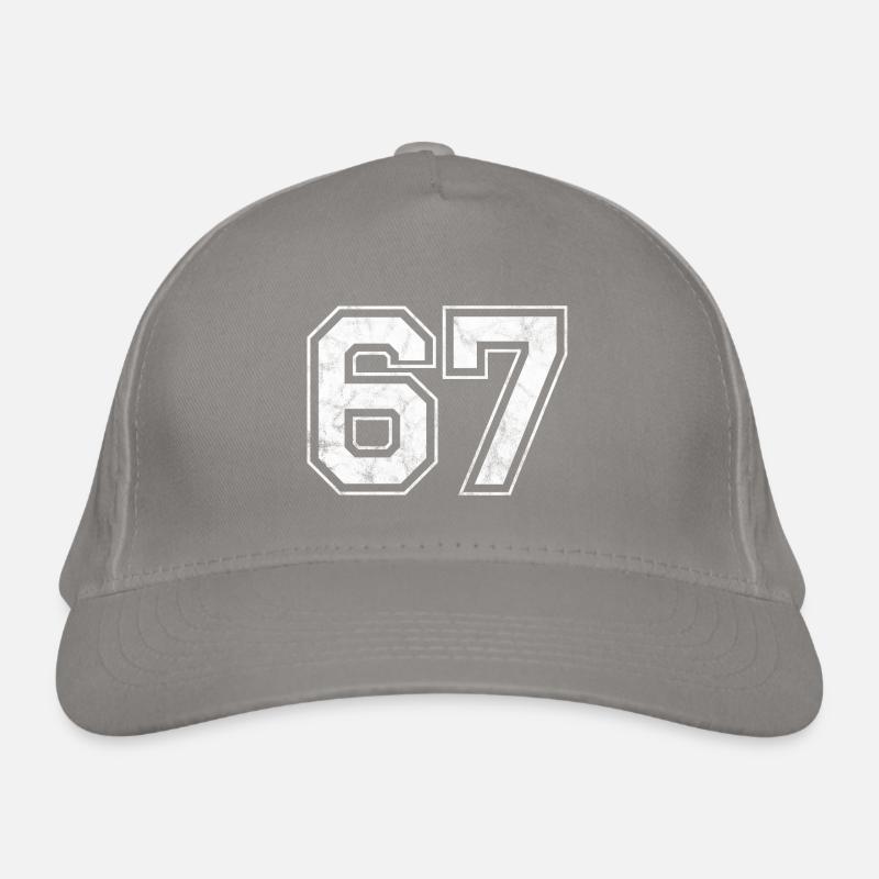 Number 67 Organic Baseball Cap