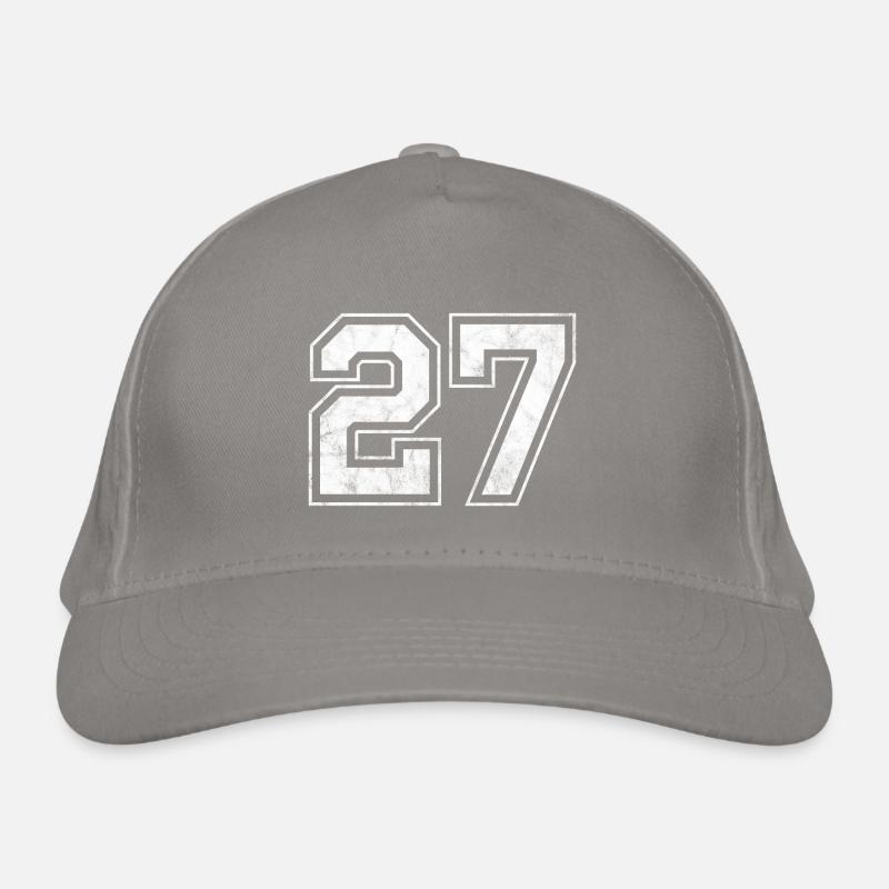 Number 27 Organic Baseball Cap