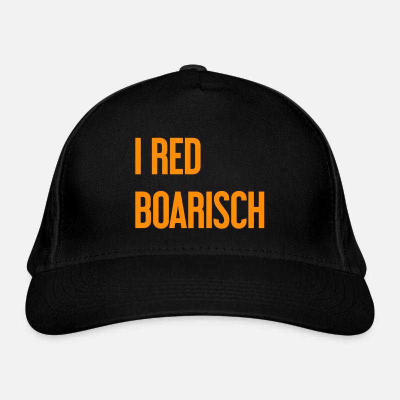 I red boarisch Bio-Baseballkappe