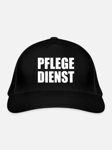 pflegedienst - Bio-Baseballkappe - Schwarz