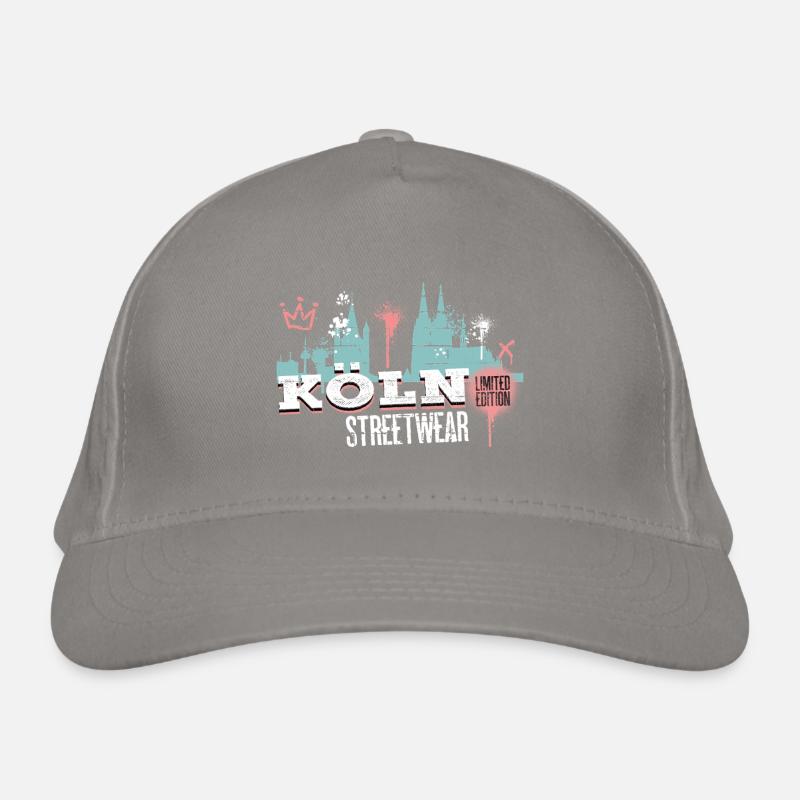 Cologne Skyline City Germany Cologne Graffiti Organic Baseball Cap