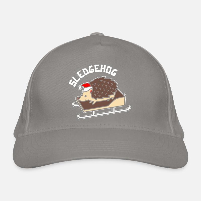 Sledgehog Hedgehog Noël Noël hérisson calembour Casquette classique bio