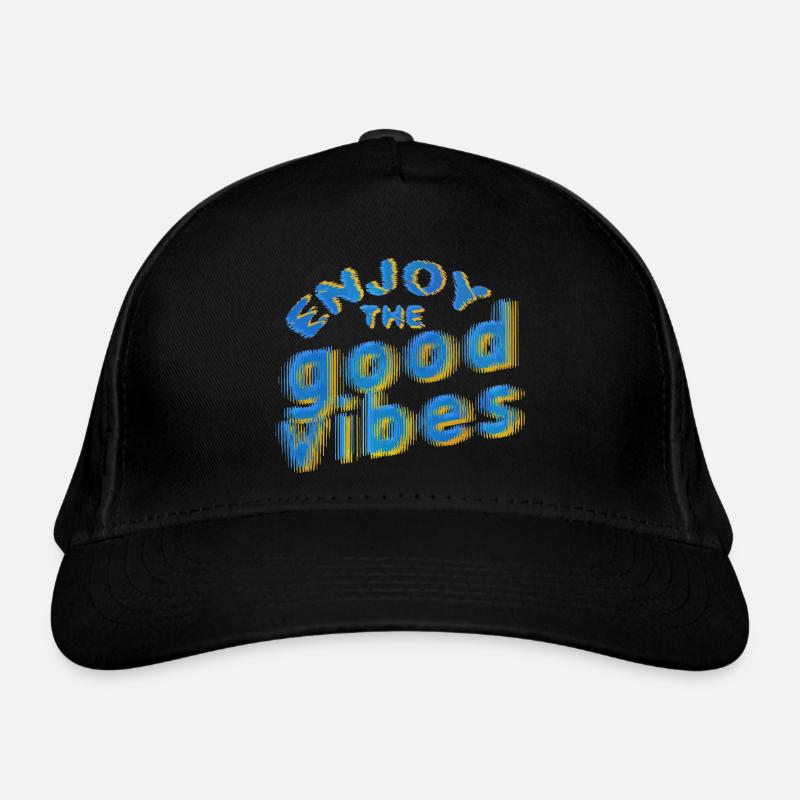 Good Vibes (Schriftzug) 02 Bio-Baseballkappe