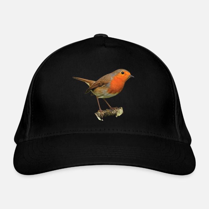 Rotkehlchen1 Robin Bio-Baseballkappe