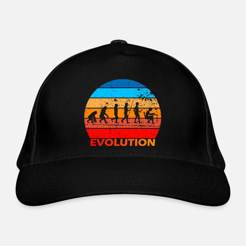 Evolution of IT EDP Computer Science Computer Nerds Organic Baseball Cap