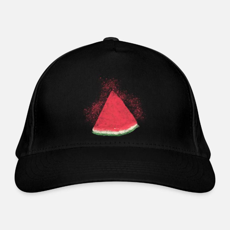 Watermelon, Watermelon, Melon, Watercolor Organic Baseball Cap