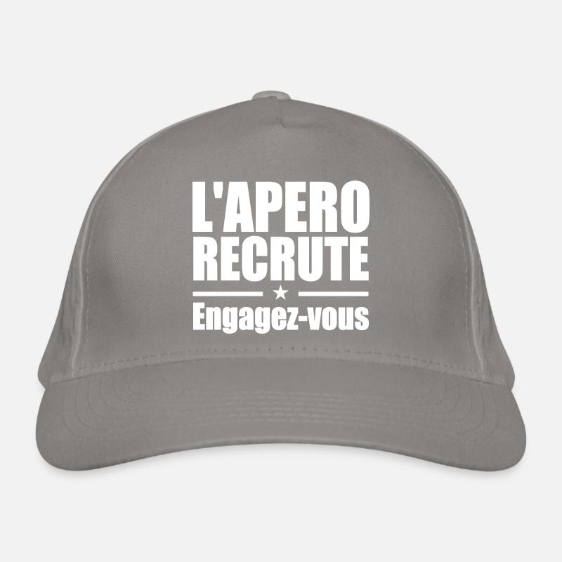 L'apéro recrute Engagez-vous Casquette classique bio
