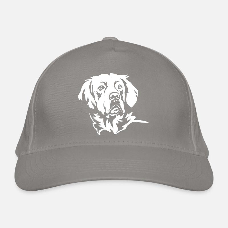 Golden Retriever Kopf "Black Edition" Bio-Baseballkappe