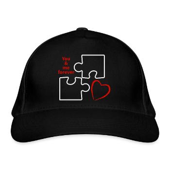 Toi et moi - Casquette classique bio - noir - Devant