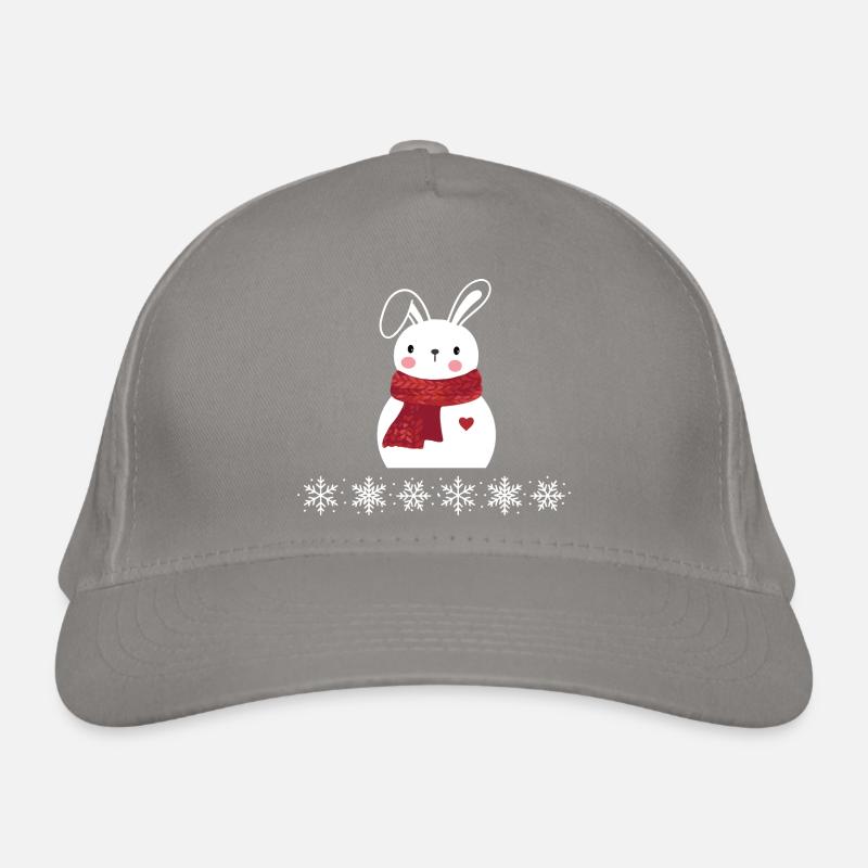 Weihnachtshase Bio-Baseballkappe