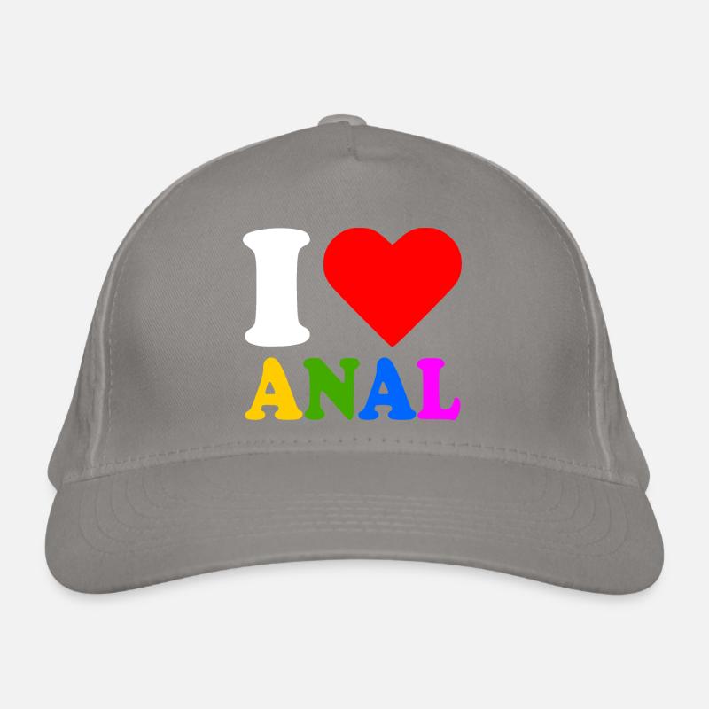 I love anal Casquette classique bio