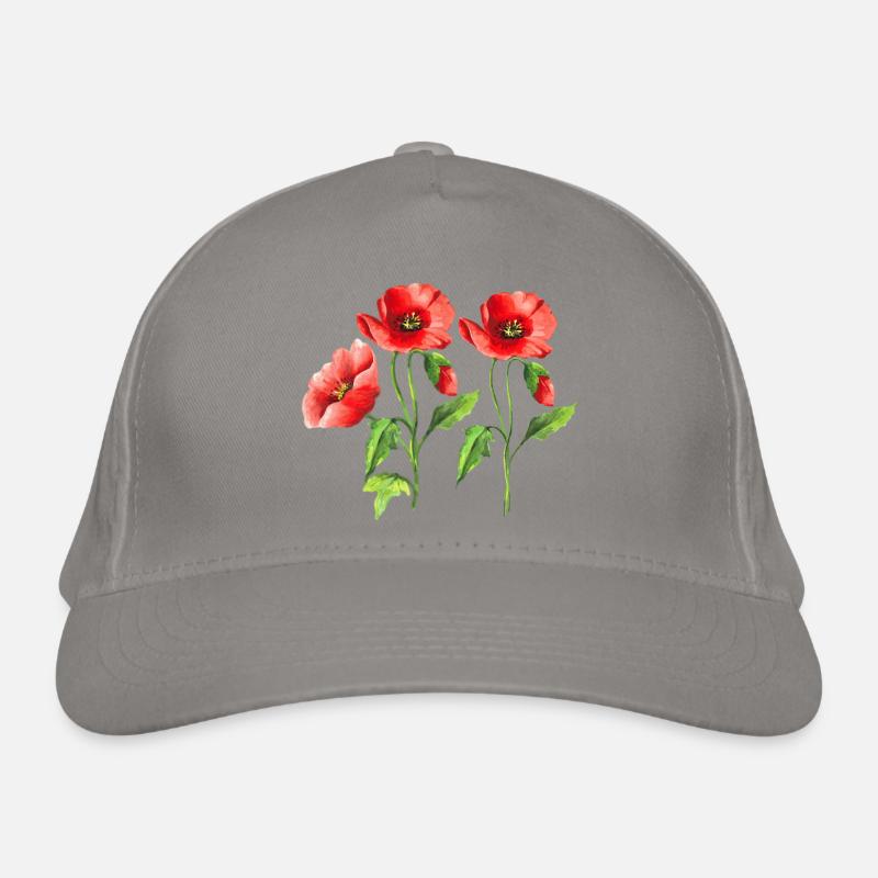 Blumen Bio-Baseballkappe