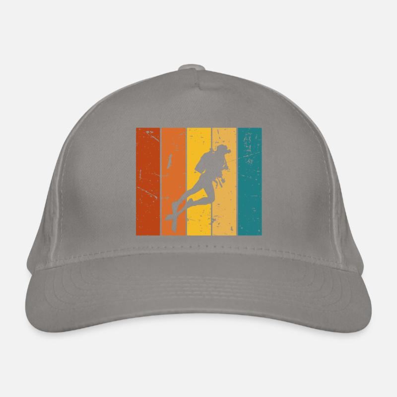 Tauchen Geschenk Vintage Bio-Baseballkappe