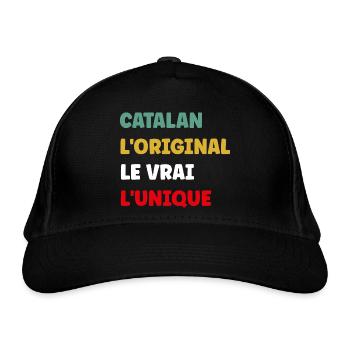 Catalan - Casquette classique bio - noir - Devant